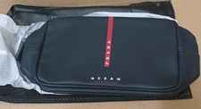 Prada Luna Rossa Ocean Parfums Men  s Toiletry Bag Dopp Kit Black Red Logo GWP