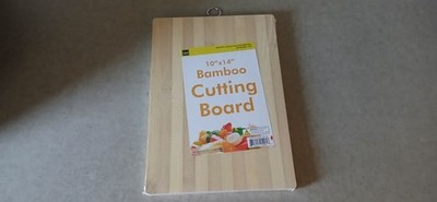 Bamboo Cutting Board 10'' By 14'' With Ring On The Edge To Hang It Up