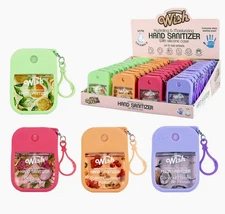 Palm Sized Wish Advanced Spraying Hand Sanitizer 1.2oz W/Display/40 PCS 4 Flavor