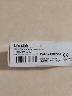 Leuze HT46C/PX-M12 Diffuse Sensor   Background Suppression   M12   New