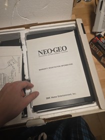 Neo Geo AES Max 330 Mega Bundle w/Paperwork + Fightstick - Tested CIB