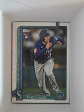 2025 Topps Rhylan Thomas RC Canvas Pint Green /50 #US196 Mariners Rookie