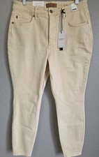 Judy Blue | Size 14W | Bone Garment Dyed Tummy Control High Waist Skinny Jeans