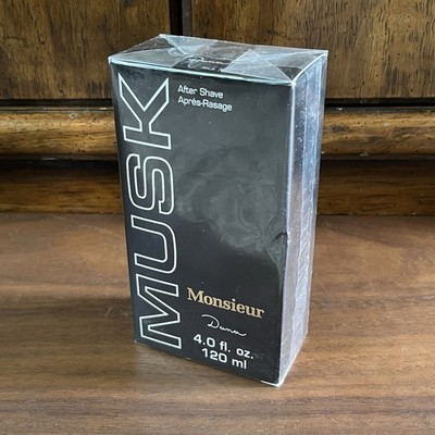 New Monsieur Musk 4oz Men's Aftershave by Dana Sealed