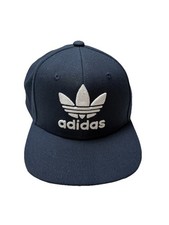 Adidas Classics Youth Boy s Adjustable Snapback Hat Navy Blue/White