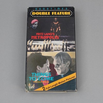 Vhs  Sci Fi Horror Double Feature! Metropolis things to come! Vintage 1986