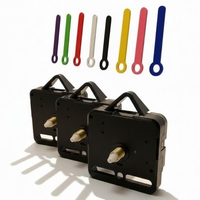 Silent Clock Mechanism Battery Powered With Plastic Hands Replacement Movement