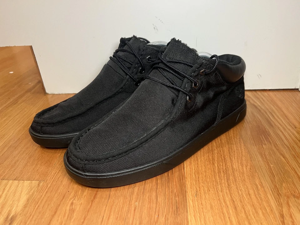 Timberland Zapatos Para Hombres Talla 8.5 Negro Gripstick Ortholite Informal Chukka Foto 3 de 4