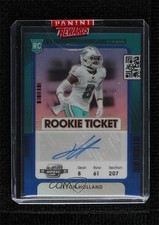 2021 Contenders Optic Rookie Ticket Auto Blue Prizm 37/99 Jevon Holland 1gx0