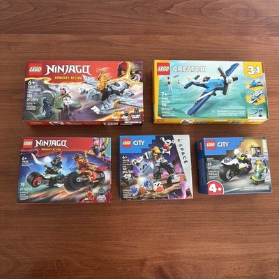 Lot of 5 Brand New SEALED Legos - 71810, 31160, 71838, 60428, 60455 - Ninjago