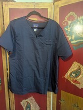 Womens KoI Scrub Top Navy Blue XL X-Large EUC
