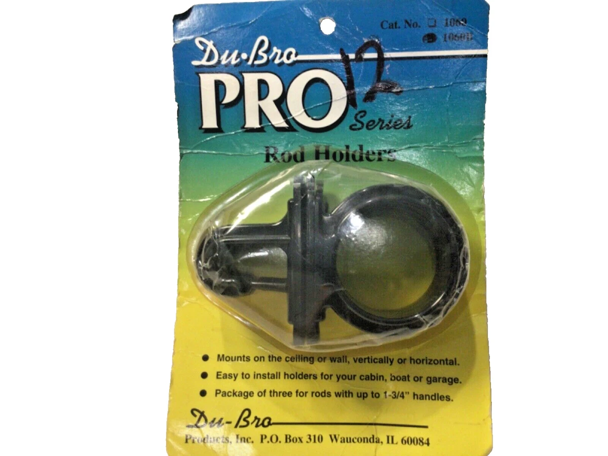 du bro fishing rod holders black Du-Bro 1084BB Trac-A-Rod 4 Trac / Black silver or black with white or black rod tip holder. Du-Bro Tournament Fishing Rod Holder