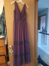 David's Bridal bridesmaid dress size 2 Plum
