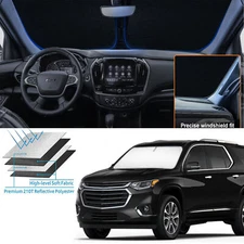 For Chevy Traverse 2018-2024 2025 Windshield Sun Shade Rays Block Cover Visor
