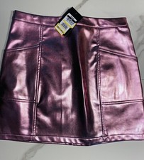 Girls metallic pink size 14 Xl skirt, with tags