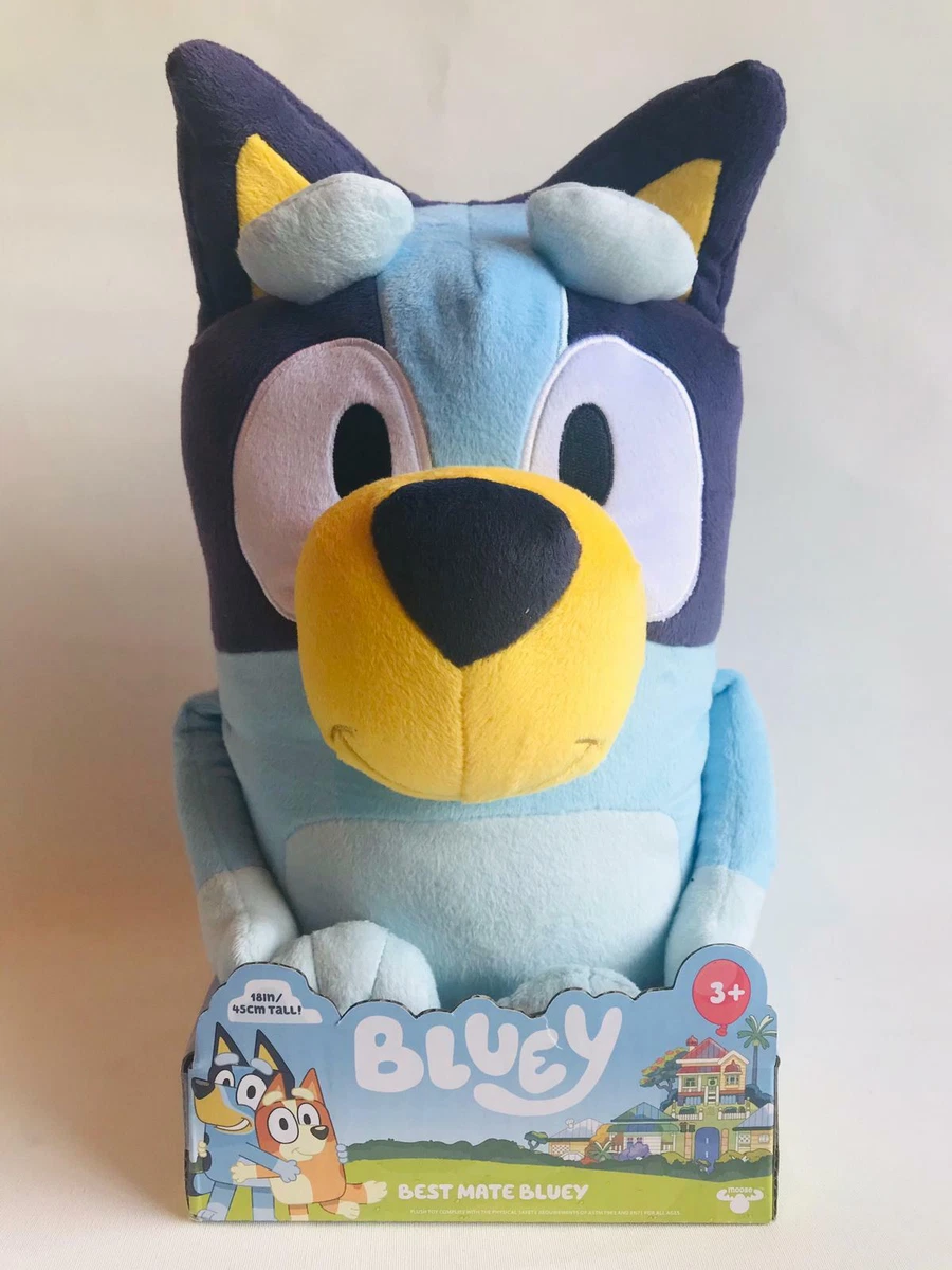 Peluche Blue Dog Bingo Family Plush Toy Cartoon Dog Soft Stuffed