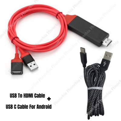 1080P HDMI Mirroring AV Cable for iPhone iPad Android Phone to TV HDTV Adapter