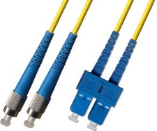 100M Singlemode Duplex Fiber Optic Cable 9/125 FC SC Patch Cable Patch Cord