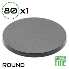 80mm Round Base For Warhammer 40k + AoS Plastic Base