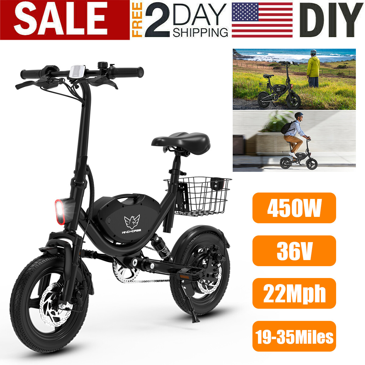 500W Sports E-Scooter for Adults with Seat - Commuter Electric Moped