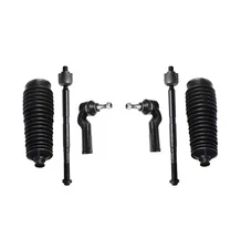 6 Pc Inner and Outer Tie Rod Ends Bellow Boots kit for Ford Escape Lincoln MKC