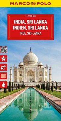 Indien, Sri Lanka, Nepal, Bangladesch Marco Polo Karte (Marco Polo Karten)