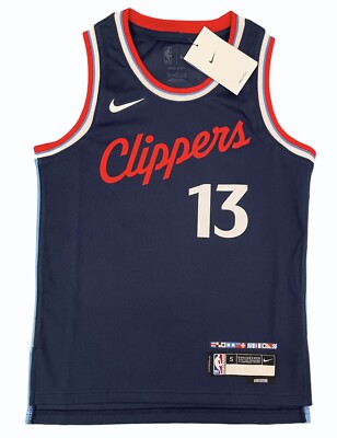 100% Authentic Paul George Los Angeles Clippers Nike Icon Jersey