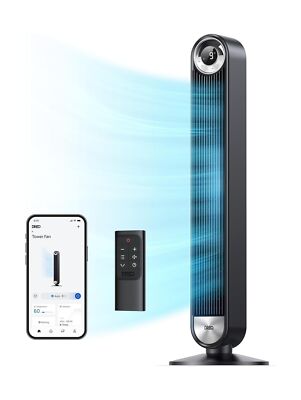 Dreo Smart Tower Fans for Home, 90° Oscillating Fan Bedroom Indoors, Voice 