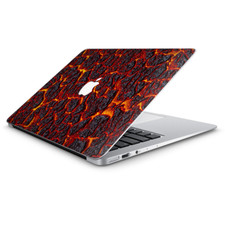 Skin Decal Wrap for Macbook Air 13 Inch 13" - Burnt Top Lava Eruption ash