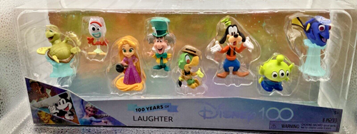 Disney 100 Collection 8 Pc Figure Pack Laughter Limited Edition NIB t11