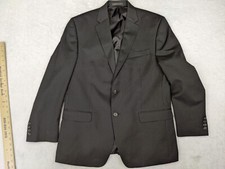 Chaps Ralph Lauren Men 42R Gray Pinstripe Blazer Jacket 2 Button
