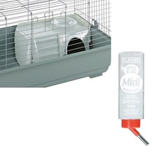 Premium Rabbit & Guinea Pig House with Water Bottle - Ideal Small Pet Accessory