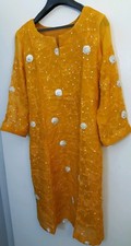 Desi Pakiatani/Indian Shalwar Kameez Fancy Mehndi Partywear
