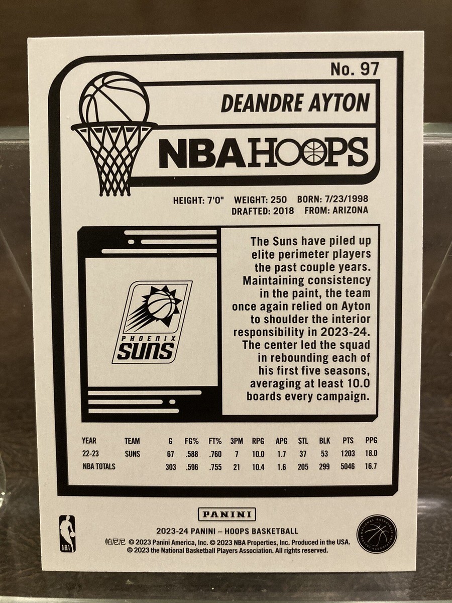2023-24 NBA Hoops Deandre Ayton Ultra-Rare Red Foil Impulse 2023-24 NBA Hoops Deandre Ayton Ultra-Rare Red Foil Impulse