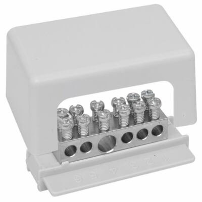 Potischiene Erdungsschiene Potentialausgleich klein 1 x 6- 25mm² , 5 x 1,5-6mm²