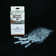 Private Reserve Essentials Empty Refillable Fountain Pen Ink Cartridges, 20 Pack
