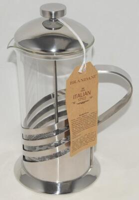 Brandani ~ Italian Style - French Press Coffee Maker - Glass