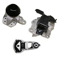 3pc Motor Mount Kit for 11-15 Ford Explorer V6 3.5L Engine, Automatic Trans