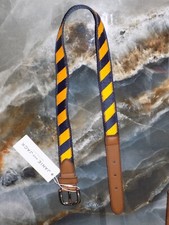 Janie and Jack Yellow/Blue Striped Belt Size 4 to 5 Boy's NEW