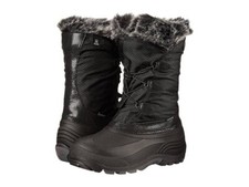 Kamik Footwear Kids Powdery Insulated Snow Boot, Black, Kid Size 11 NEW