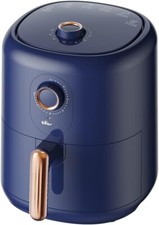Bear Air Fryer, Navy Blue, 3 pin plug, Non-stick with Timer, 3.5L