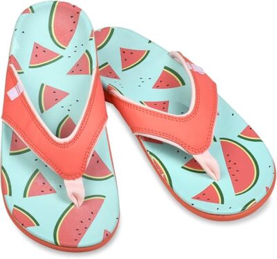 Spenco Women's Yumi Fruitopia Watermelon Thong Flip Flop Medium
