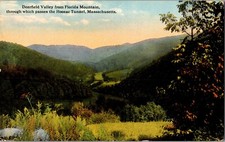 Deerfield Valley from Florida Mountain, MA c1914 Vintage Postcard K57