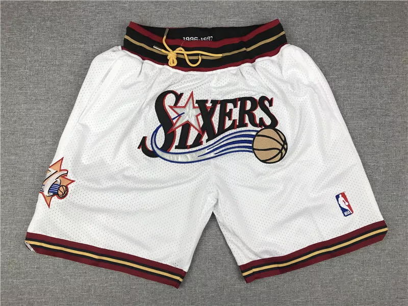 PHILADELPHIA 76ERS BASKETBALL THROWBACK SHORTS - Prime Reps