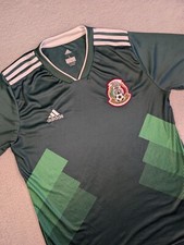 Adidas Mexico Football Soccer Jersey Mens Large Wolrd Cup Green