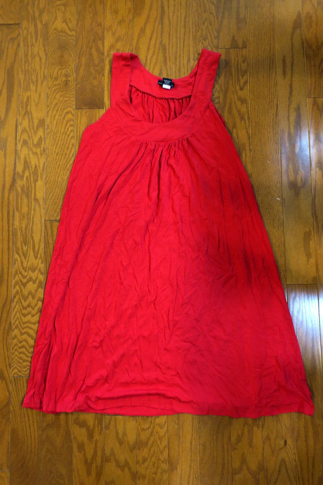 UNDERCOVER M HOLE ❤️ VICTORIA'S SECRET MODA ❤️ ABITO ESTIVO ❤️ TOP TEE COTONE SPIAGGIA 39" ROSSO