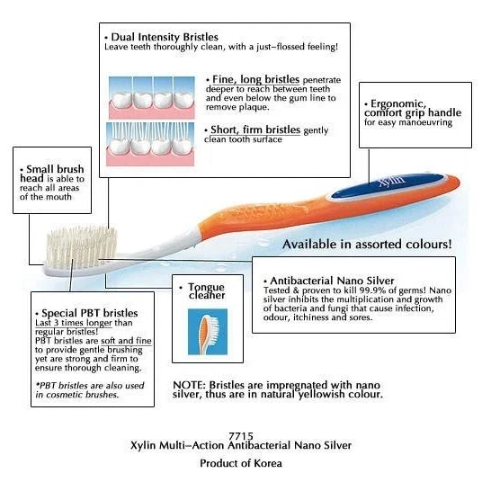 30 PCS X COSWAY Xylin Multi-Action Toothbrush with Nano Silver - FAST SHIPPING  - Image 3 of 4