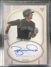 RYAN MCMAHON 2018 Topps Definitive Autographed Auto Signed Rookie RC Rockies /50
