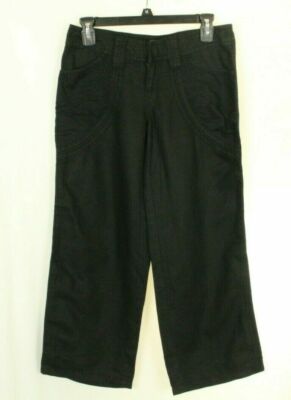 Mexx Womens Capri Black Pants Chino Size 4