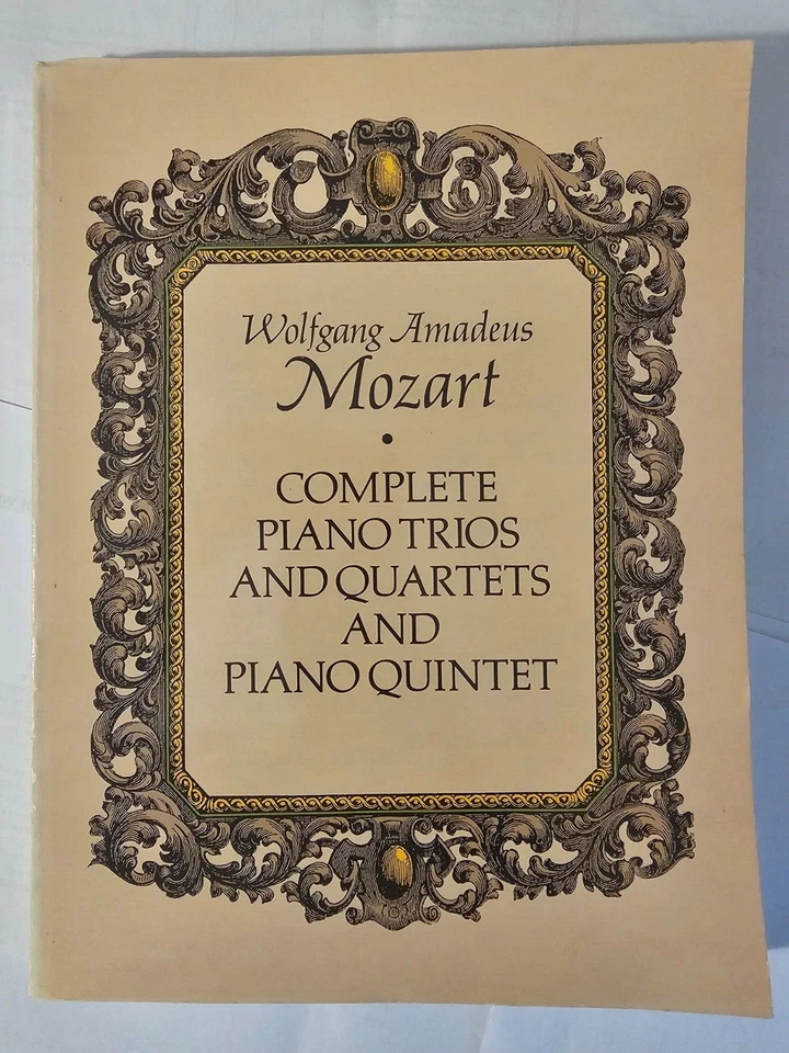 WOLFGANG AMADEUS MOZART - COMPLETE PIANO TRIOS QUARTETS - DOVER - GC - FREEPOST - Image 2 of 4
